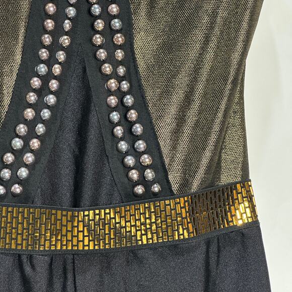 Revolution Costume Women S Stud Gold Black Jumpsuit Swift Halloween Pop Star - Picture 3 of 10